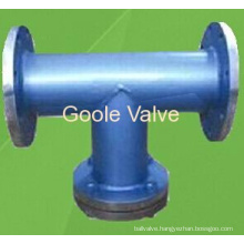 Goole Fabricated Carbon Steel Flanged T Type Strainer